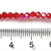 Electroplate Transparent Glass Beads Strands EGLA-A035-T3mm-L07-4