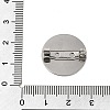 304 Stainless Steel Brooch Cabochon Settings STAS-E547-08I-P-4