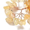Natural Yellow Quartz Chips Tree of Life Decorations DJEW-Z007-02O-4
