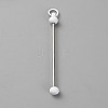 Iron Bar Beadable Keychain for Jewelry Making DIY Crafts IFIN-SZC0005-01A-06-1