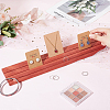 3-Slot Rectangle Wood Earring Display Card Stands EDIS-WH0012-45A-2