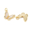 Brass Micro Pave Cubic Zirconia Pendants KK-U058-08G-01-2