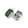 Brass with Cubic Zirconia Pendants KK-B157-24P-2