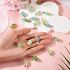 20Pcs 4 Styles Glass Ice Cream Pendants PALLOY-TAC0242-02-6