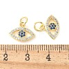 Brass Micro Pave Cubic Zirconia Charms KK-U056-28G-3