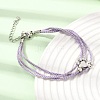 Polyester Multi-Strand Bracelets FB-CBA983F-02P-04-1