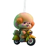 Dog Ride Motorbike Acrylic Pendant Decorations PW-WG8E9E1-03-3