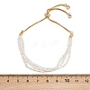 Brass Box Chain Slider Bracelets BJEW-D366-01G-3