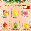   24Pcs 6 Style Mini Foam Artificial Fruit DIY-PH0009-62-2