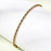 304 Stainless Steel Rope Chain Bracelets for Women BJEW-P395-01G-1