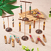 Beadthoven 16Pcs 8 Styles Transparent Resin & Walnut Wood Big Pendants RESI-BT0001-32-7