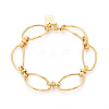Brass Chain Bracelets BJEW-N032-01G-2