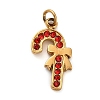 304 Stainless Steel Rhinestone Charms LS-FIND-I062-01G-07-1