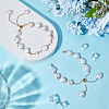 2Pcs Natural Keshi Pearl Slider Bracelet Making BJEW-UN00020-4