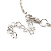 Minimalist Open Teardrop Alloy Pendant Necklace for Women NJEW-I113-01P-3