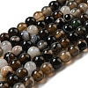 Natural Black Agate Beads Strands G-L555-04-6mm-2