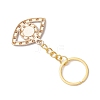 4Pcs Iron Alloy Rhinestone Keychain KEYC-JKC01174-5