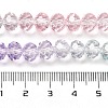 Transparent Painted Glass Beads Strands X1-DGLA-A034-T8mm-A23-3