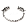 Viking 304 Stainless Steel Open Cuff Bangles for Men BJEW-U001-07D-G-3