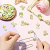 30Pcs 5 Styles Alloy Enamel Pendants ENAM-CJ0007-10-5