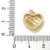 Rack Plating Brass Micro Pave Cubic Zirconia Pendants KK-K392-36G-3