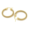 PVD Vacuum Plating 304 Stainless Steel Hoop Earrings for Women EJEW-G401-05B-G-2