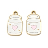 304 Stainless Steel Enamel Pendants X1-STAS-G360-04G-02-1