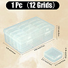 1Pc Rectangle Plastic Craft Organizer Case Sets CON-DJ0001-47B-2