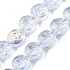 Electroplate Baking Paint Transparent Glass Beads Strands GL-CBA2ED2-05J-1