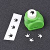 Random Single Color or Random Mixed Color Mini Plastic Craft Paper Punch Sets for Scrapbooking & Paper Crafts AJEW-L051-06-3