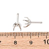 304 Stainless Steel Stud Earring Findings STAS-B091-02B-06P-3