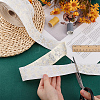 Polyester Jacquard Flower Ribbon for Clothing Accessories OCOR-WH0090-73A-3
