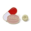 Alloy Relax Pill Shape Brooch JEWB-R021-01B-2