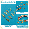 80Pcs 4 Styles Alloy Chandelier Component Links FIND-PH0022-78AG-4