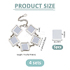 4 Sets Sublimation Blank Alloy Bracelet Making BJEW-FH0001-10A-2