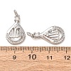 Brass Micro Pave Clear Cubic Zirconia Pendants CU-CBA2907-05B-P-3