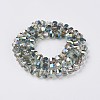 Electroplate Glass Beads Strands EGLA-L012-A-HP03-3