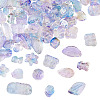 64Pcs Gradient Color Transparent Glass Beads GLAA-TA0003-48G-3
