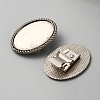 Zinc Alloy Bolo Tie Slides Clasp Cabochon Settings FIND-WH0111-382A-1