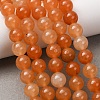 Natural Red Aventurine Round Beads Strands X-G-S148-8mm-4