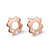 201 Stainless Steel Stud Earring Findings STAS-K241-07RG-1