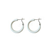Alloy Epoxy Hoop Earrings FS-WG979F0-03-2