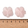 Natural Rose Quartz Carved Clover Display Decorration GG-CBA6D08-D01-3