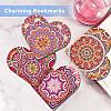 DIY Mandala Flower Heart Bookmark Diamond Painting Kit PW-WGAA97F-01-3