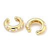 Brass Cuff Earrings EJEW-C104-162G-2