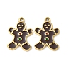304 Stainless Steel Enamel Pendants STAS-L300-012G-42-1