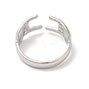 Non-Tarnish 304 Stainless Steel Hands Open Cuff Rings for Women X-RJEW-L107-002P-3