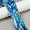 Natural Striped Agate/Banded Agate Beads Strands G-S280-10A-1