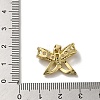 Rack Plating Brass Micro Pave Clear Cubic Zirconia Pendants KK-R158-06G-3