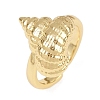Ocean Theme Brass Cuff Rings RJEW-C135-01G-04-4